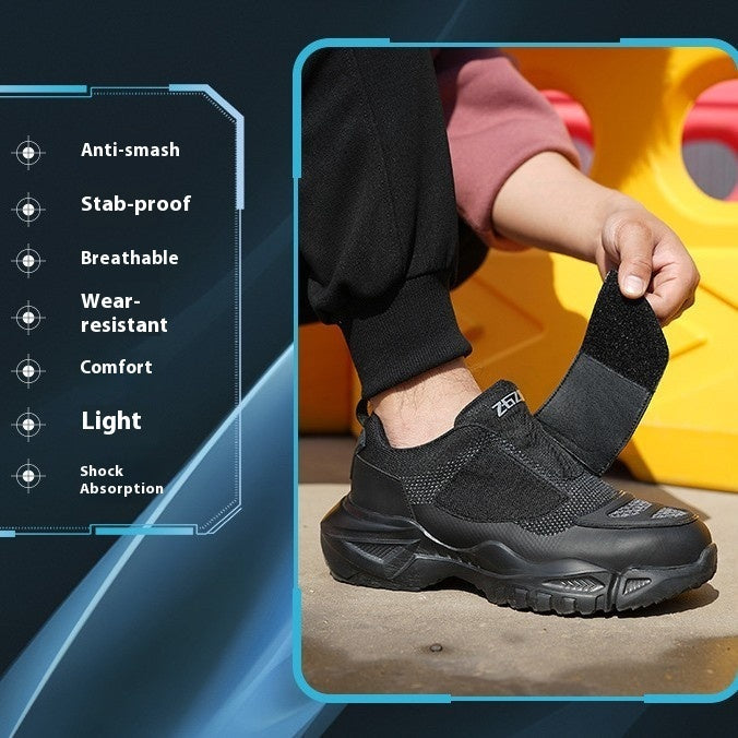Safety Shoes Attack Shield And Anti-stab Labor Shoes