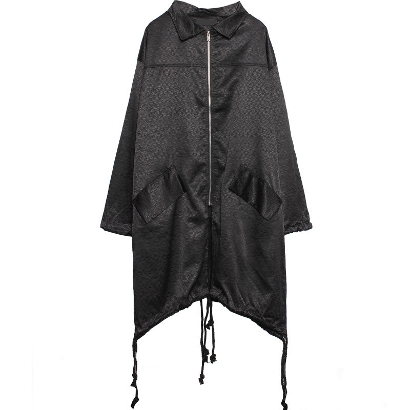 Fashion Lapel Coat With Loose Cape