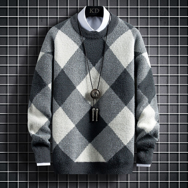 Thickened Autumn And Winter Junior High School Students Half High Collar Bottoming Sweater
