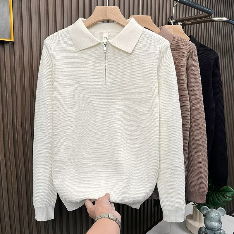 Autumn And Winter High-grade Half Zipper Sweater