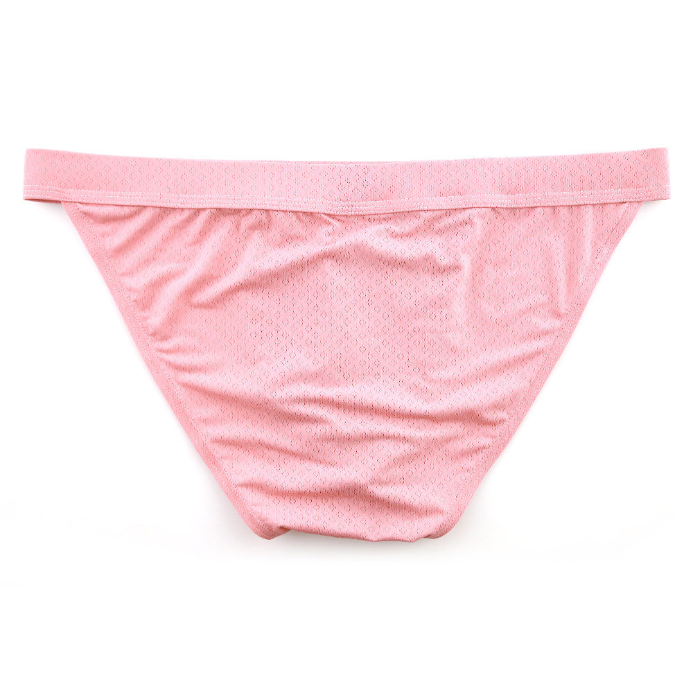 New Nylon Men's Underwear Solid Color Mid-waist Breathable Sexy Triangle