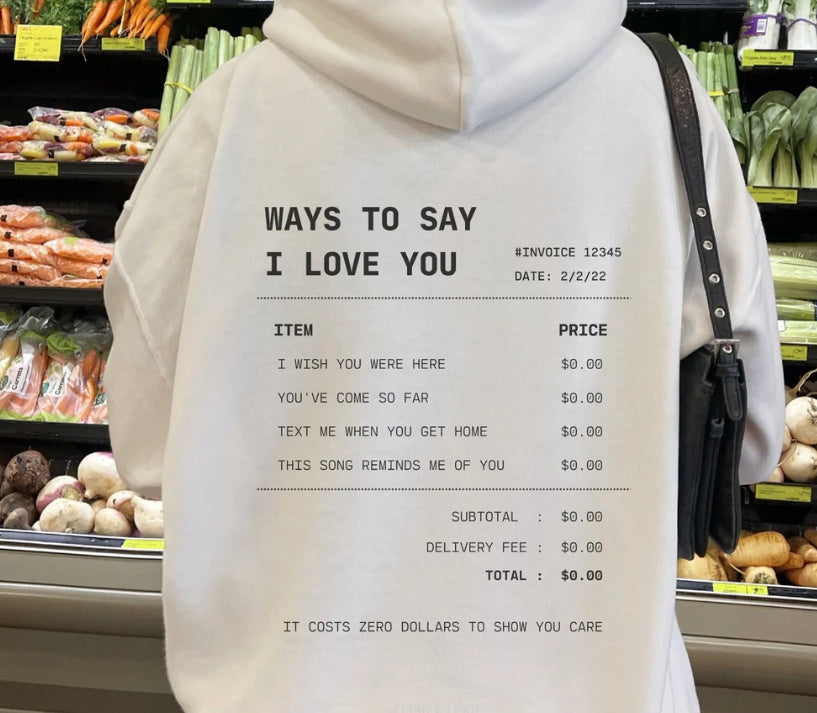 Letter Print Drop-shoulder Sleeve broken Hoodie