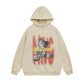 Mummy Bear Printed Fleece Hoodie Hip Hop