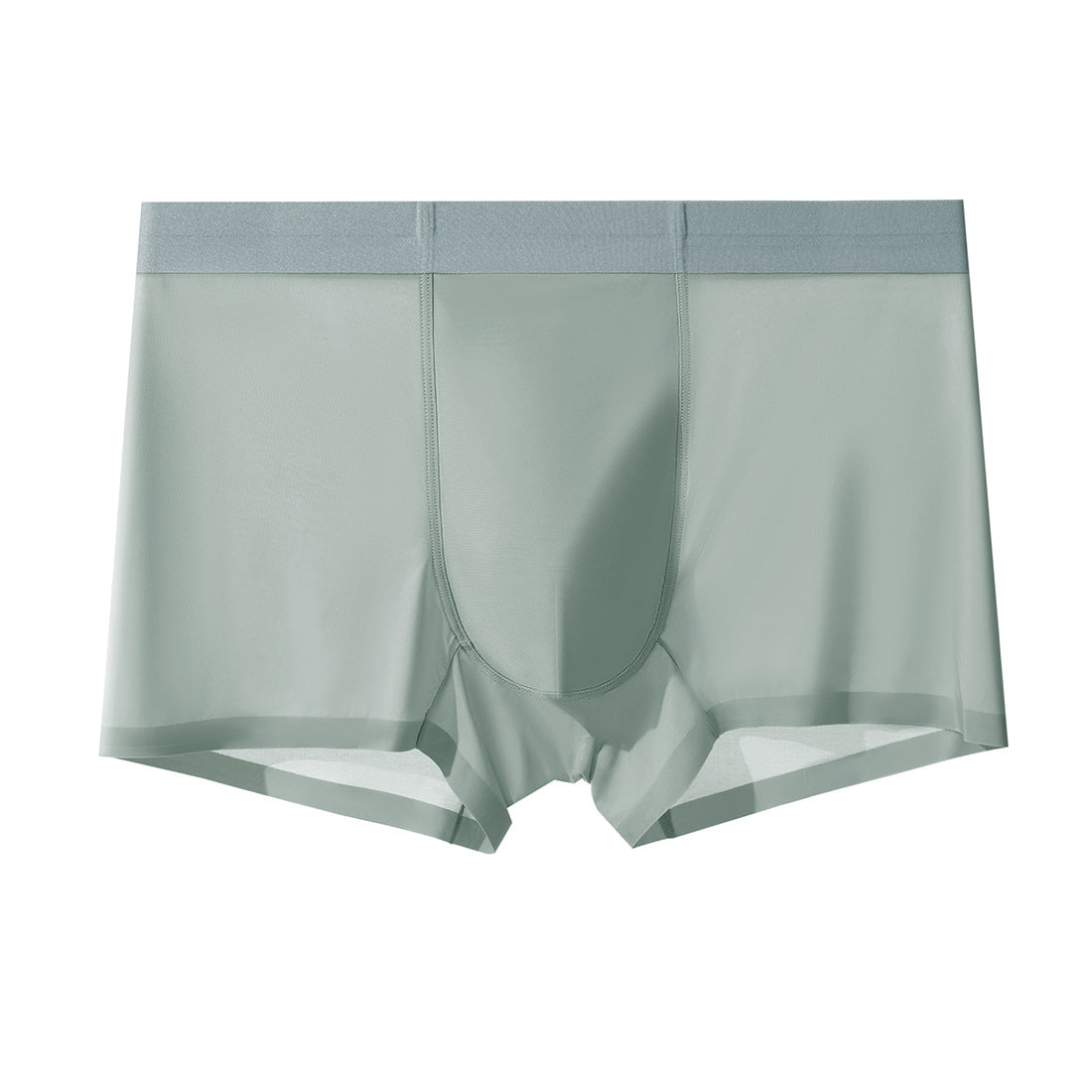 20D Nylon Seamless Quick-drying Boxer Briefs In Ice Silk Fabric