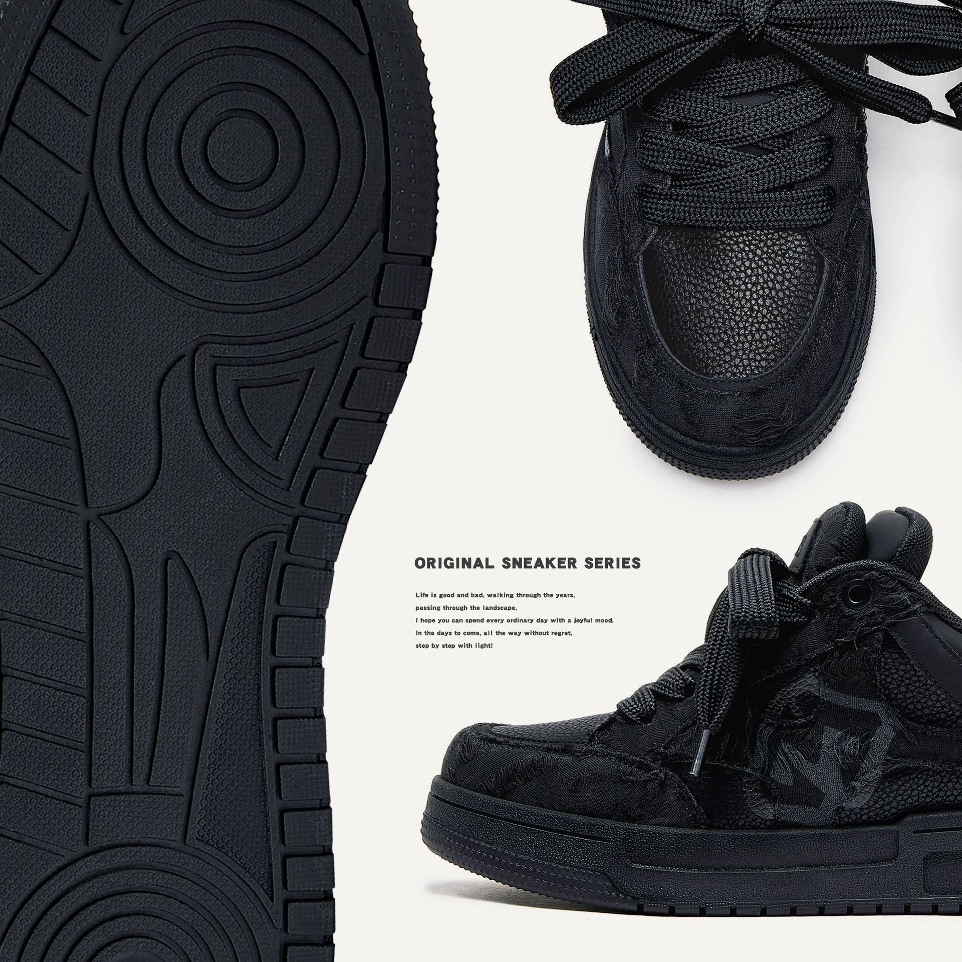 Destroy Aesthetic Leisure Men's Platform Shoes