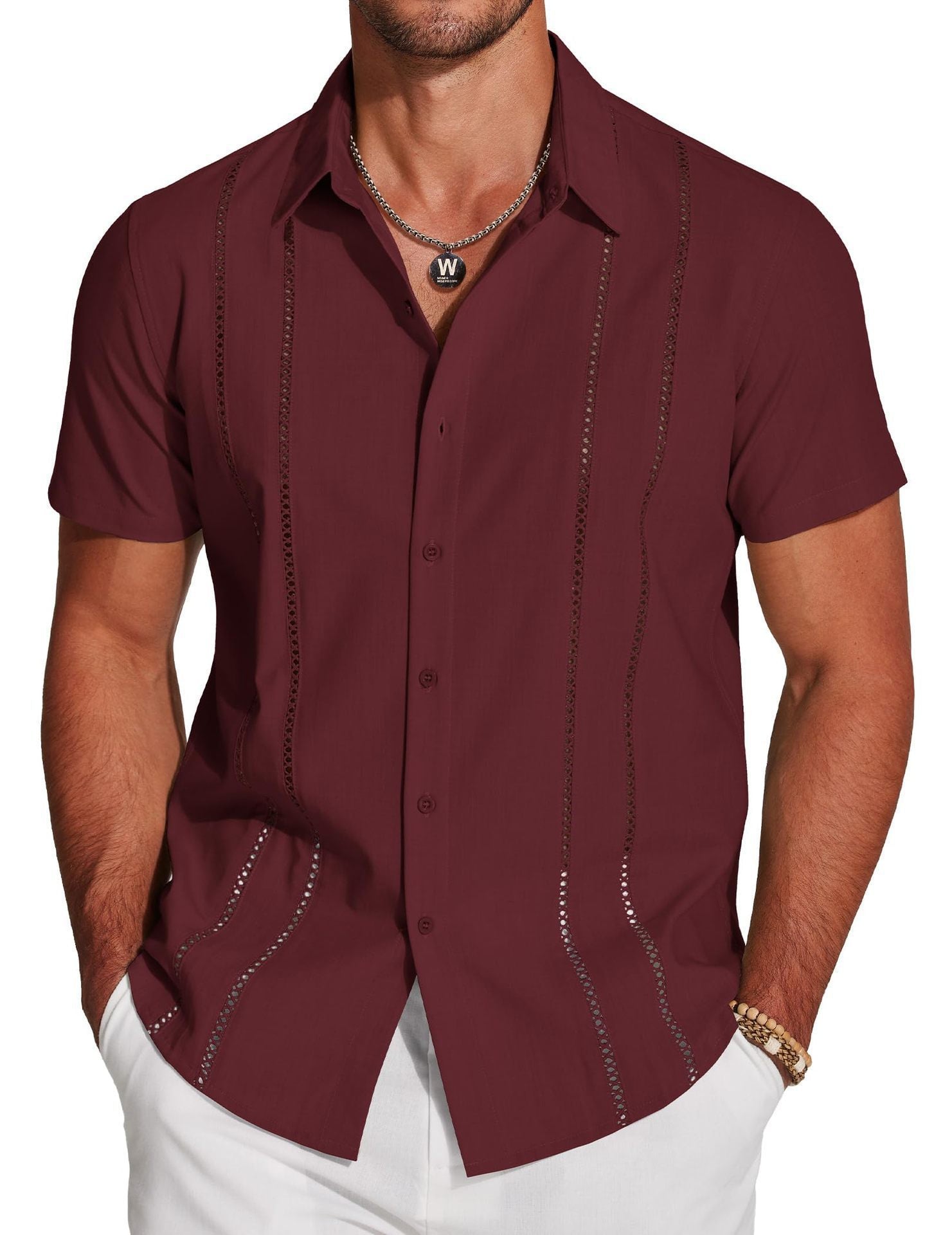 Men's Shirt Hawaiian Short Sleeve Shirt 3D Digital Print Holiday Printing