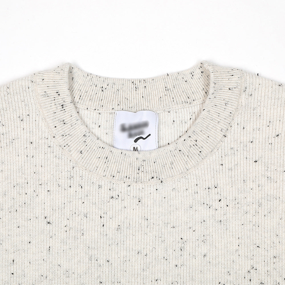 Dot Brocade Sweater Men's Loose Casual
