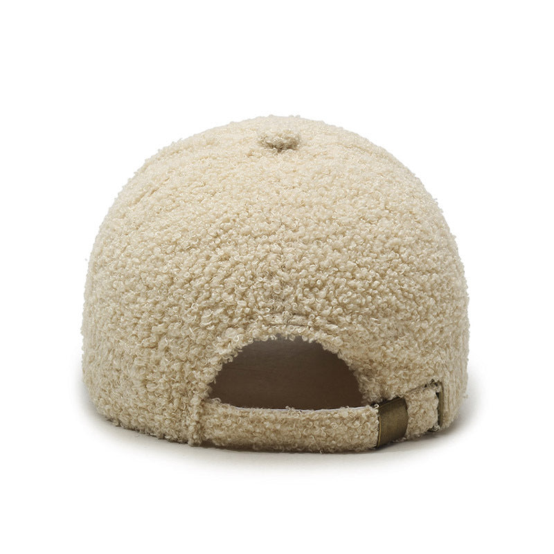 Winter Lambskin Thickened Warm Baseball Cap