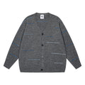 Fashion Line Knitted Cardigan Men's Sweater