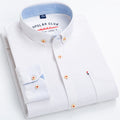 Long Sleeve Cotton Linen Slim Fit Fashion Casual Linen Shirt