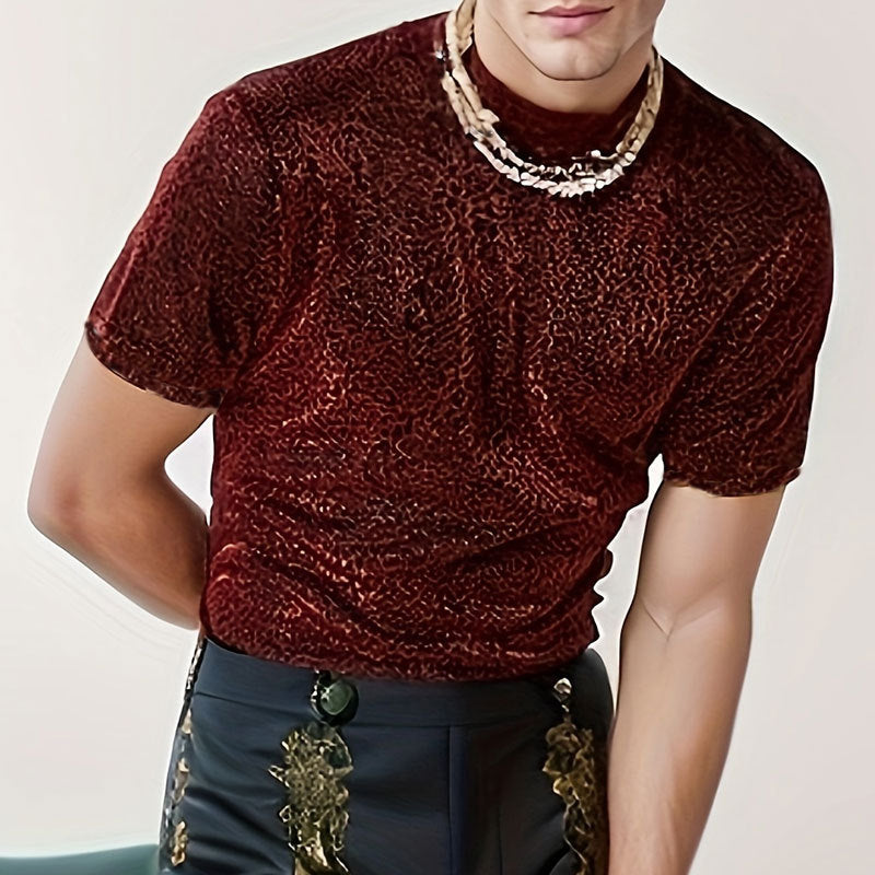 Men's Versatile Personalized Short-sleeved Bottoming Shirt