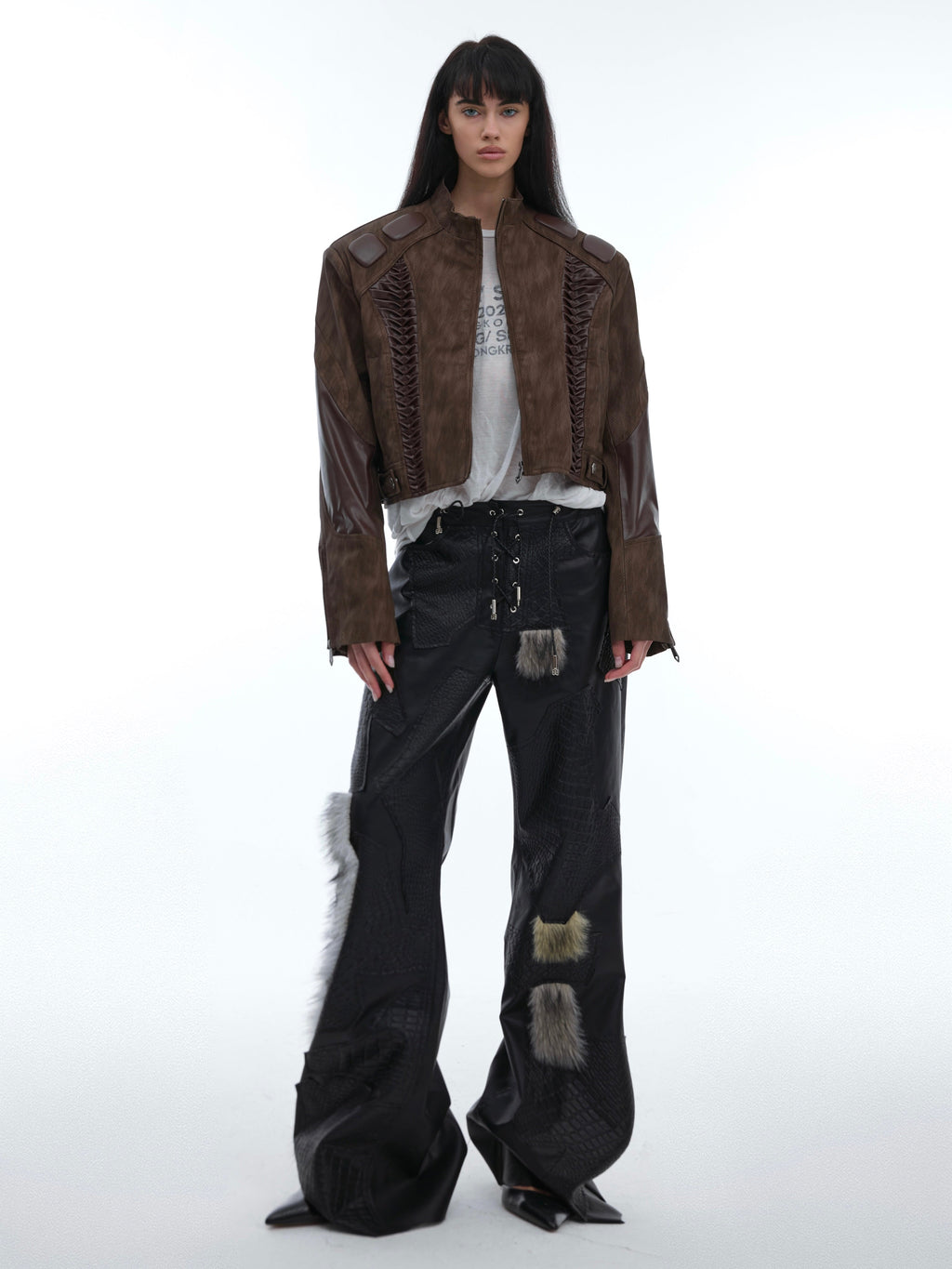 Punk Fitted Boot-cut Pants Tide