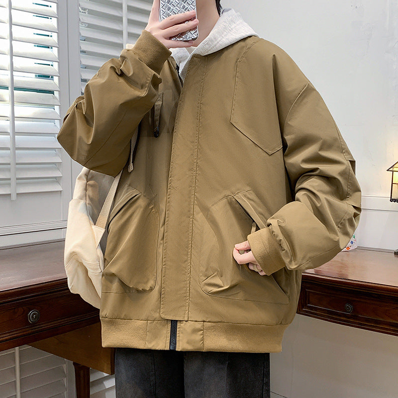 Spring And Autumn Men's Business Shirt Trendy Jacket Coat