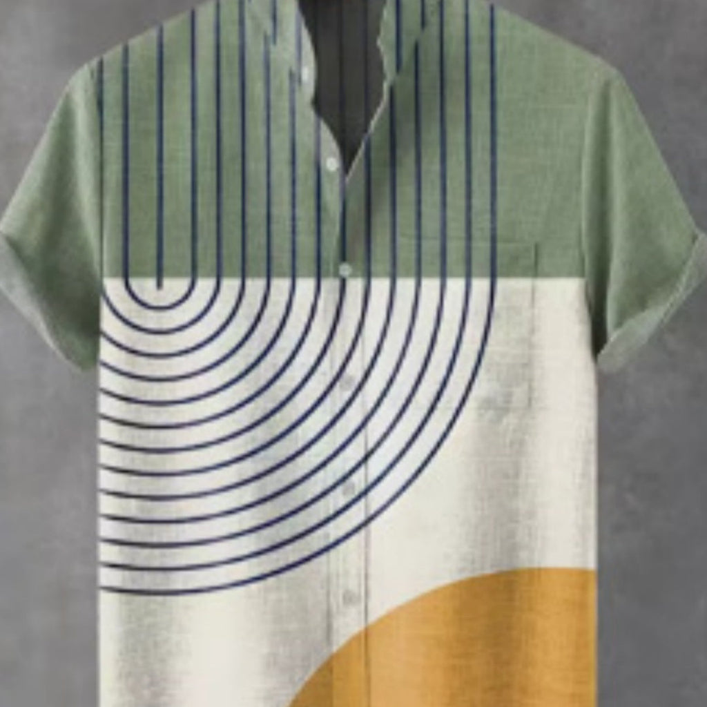 Men's Loose Casual Versatile Printed Shirt