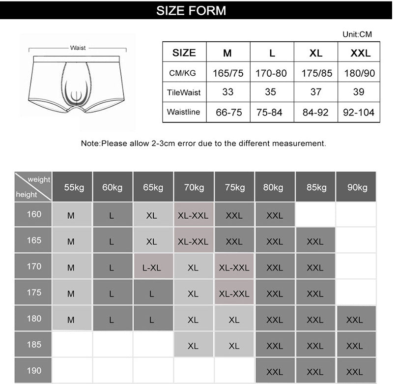 Men's Fashion Solid Color Low Waist Modal Underwear