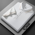 Business Lapel Breathable High-end European Size Casual Polo Shirt