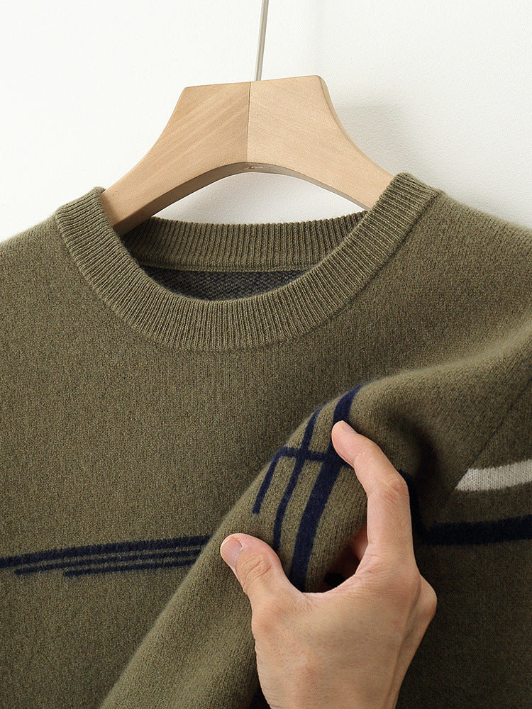 Fashion Men's Warm Leisure Woolen Sweater