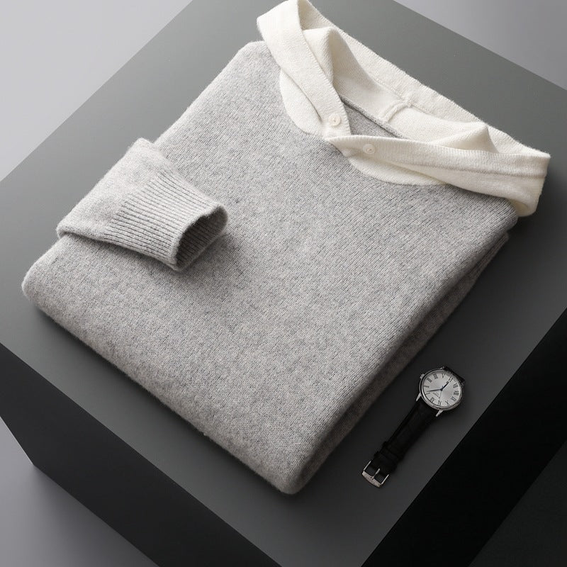 Men's And Teenagers' Crew-Neck Full-Wool Hat
