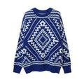Street Tide Original Design Geometric Totem Sweater For Men