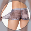 Men's Lightweight High Denim Printing Low Waist Boxer Briefs