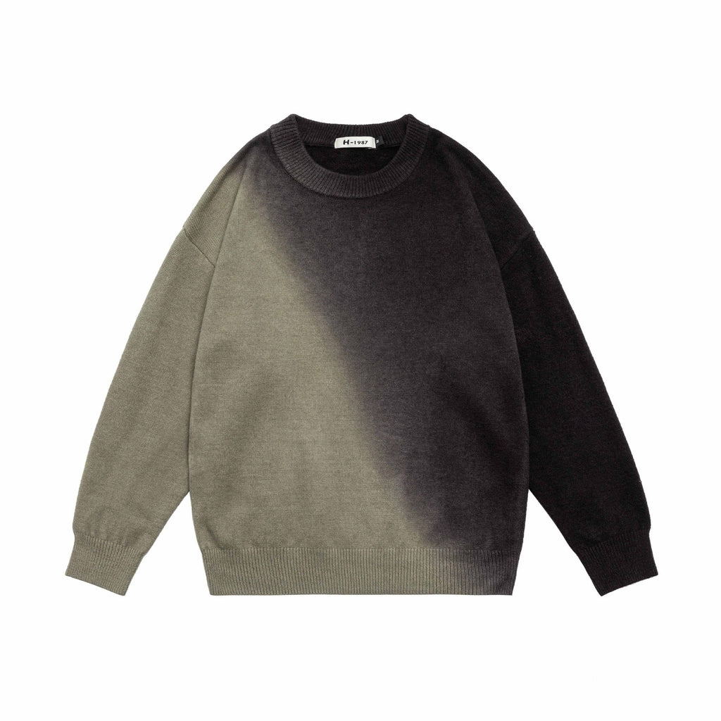 Retro Gradient Sweater For Teenagers