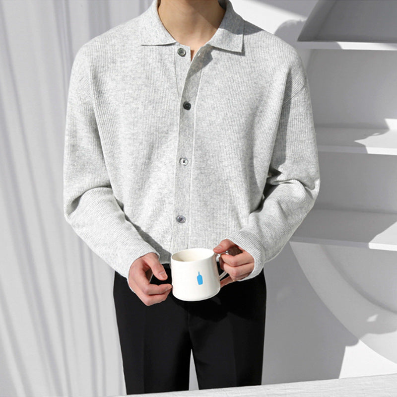 Men's Spring And Autumn Sweater Coat