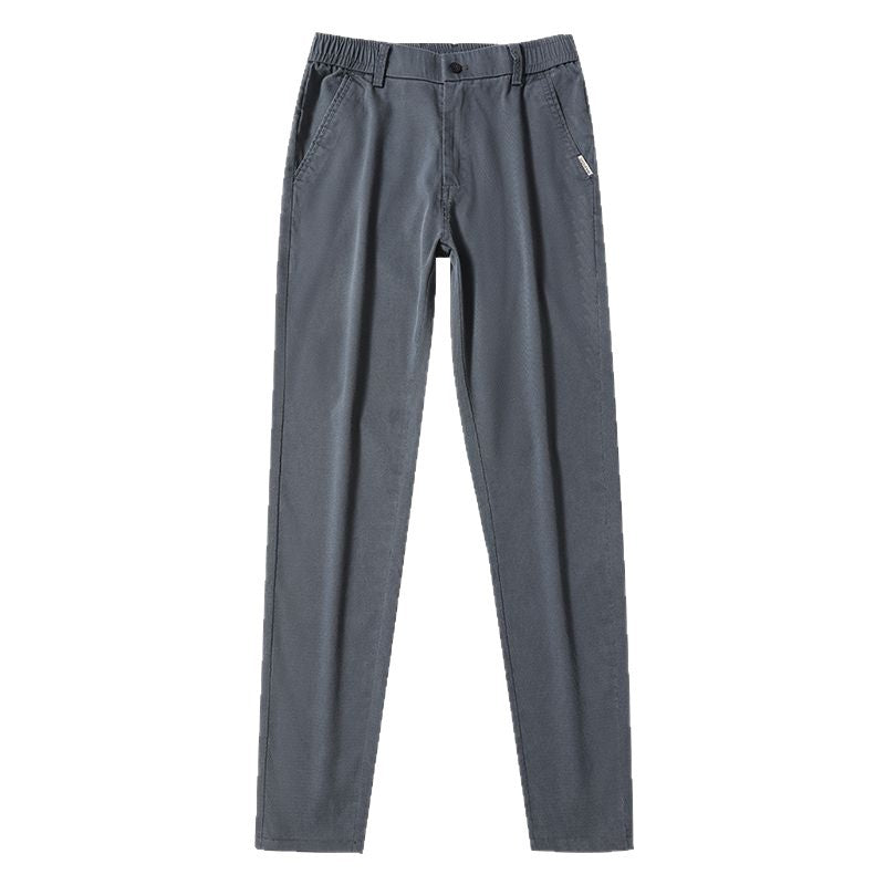 Men's Straight Leg Slim Fit Elastic Work Pants