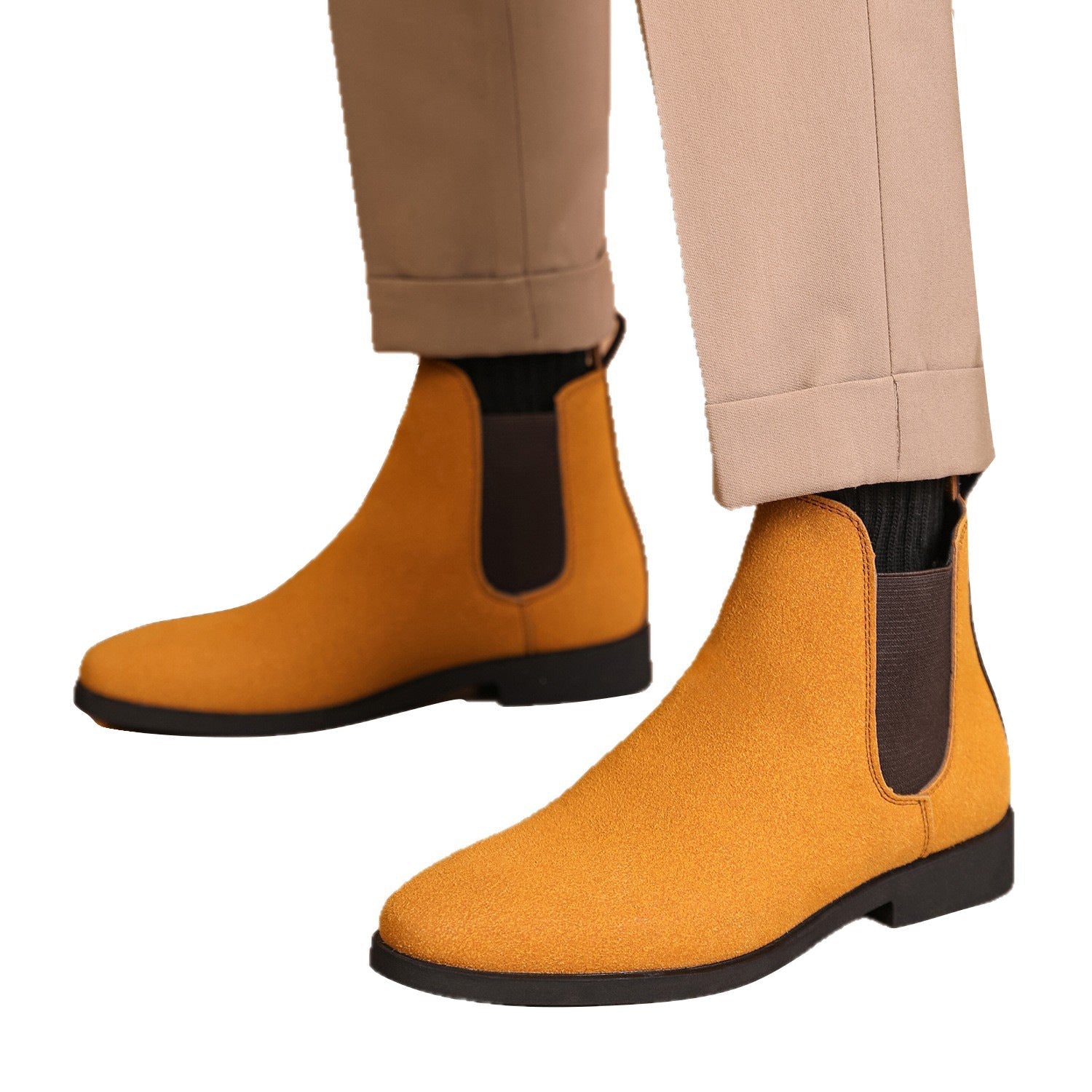 British Casual Stretch Lace-up Men's Shoes