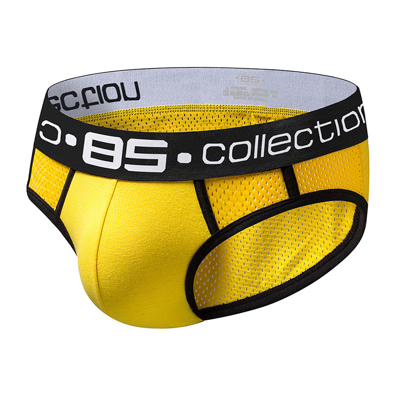 Men's Hollow Mesh Youth Breathable Cotton Briefs