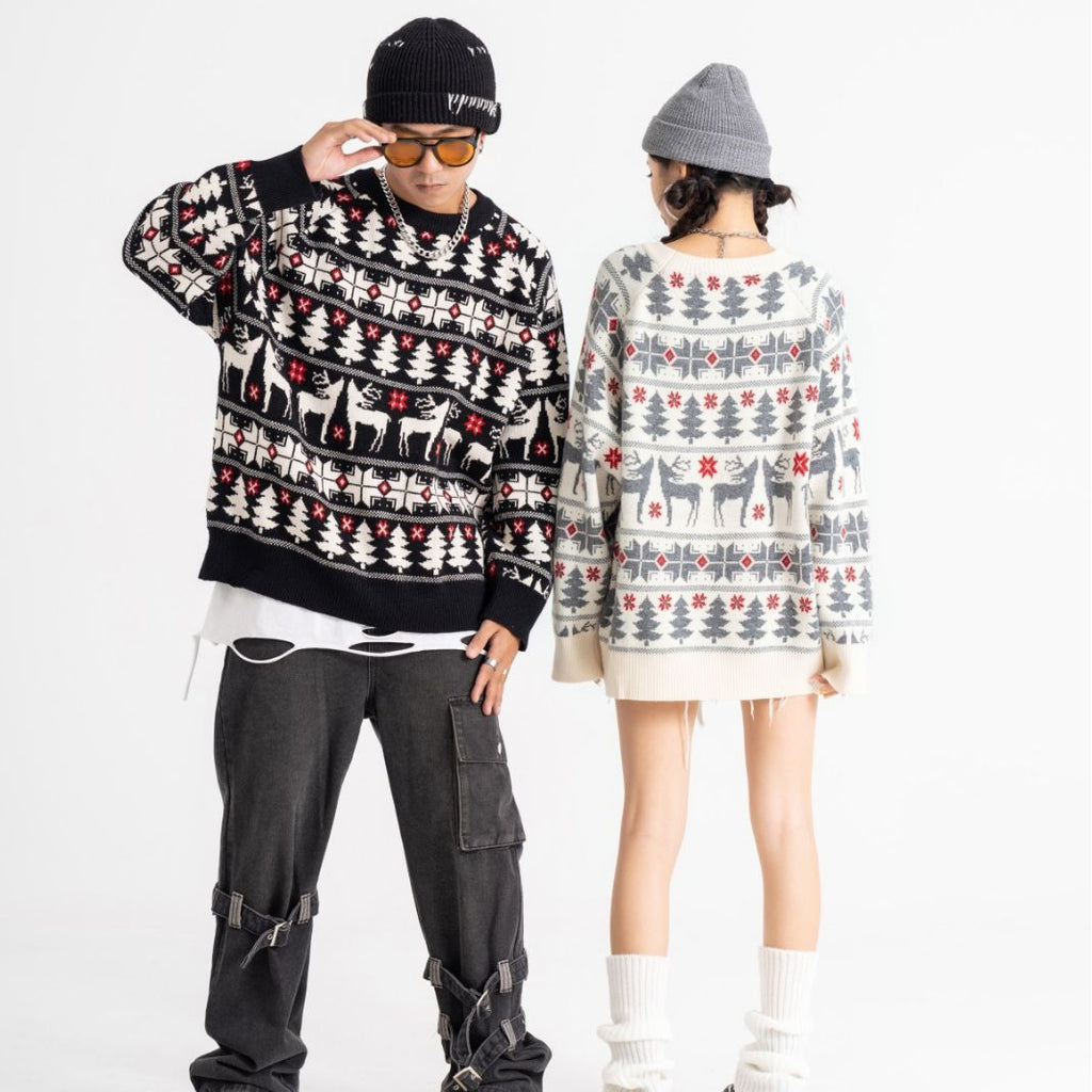Men And Women Loose Fashion Casual Couple Sweater