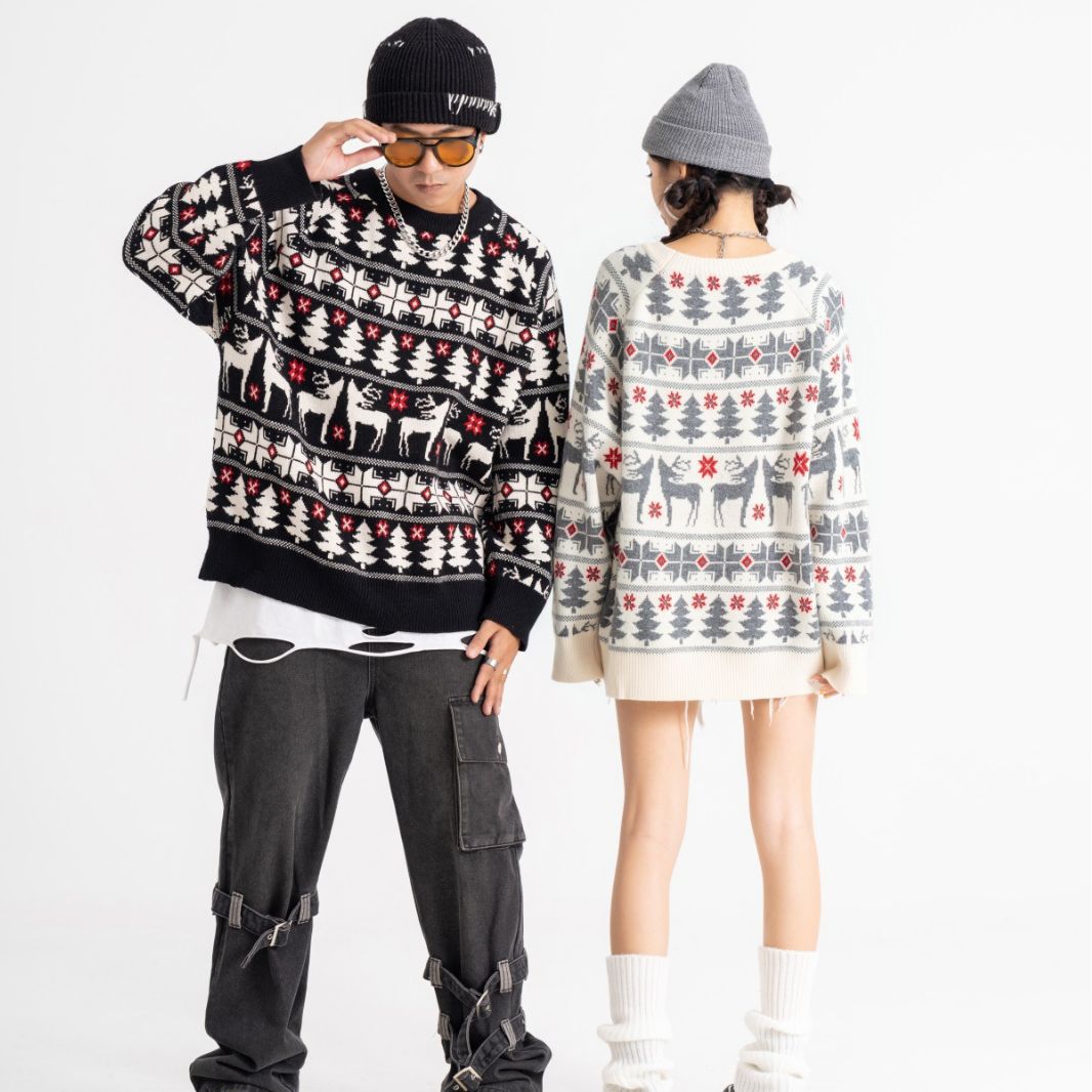 Men And Women Loose Fashion Casual Couple Sweater