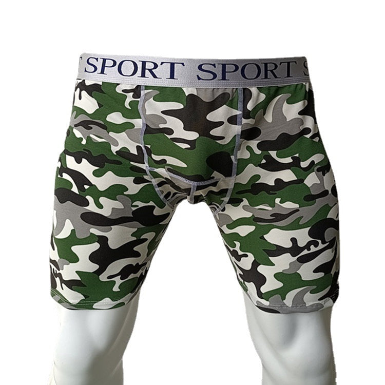 Men's Camouflage Running Fitness Sports Cotton Underwear