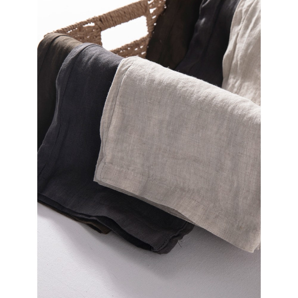 Pure Linen Lightweight Breathable Straight Loose Summer Men's Casual Trousers