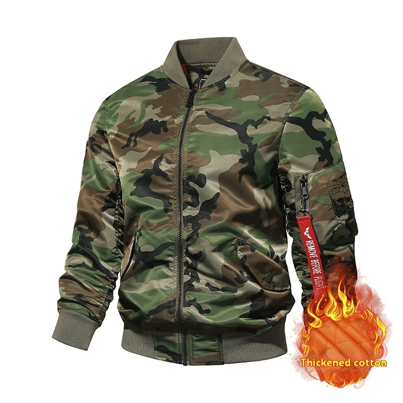 New Thickened Camouflage Autumn And Winter Coat Men's Plus Size