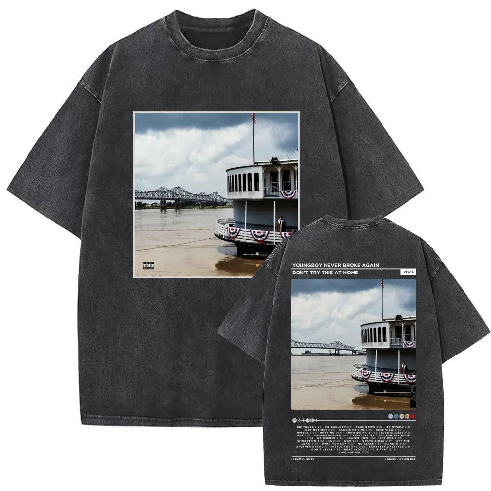 Washed-out Vintage T-shirt For Men And Women