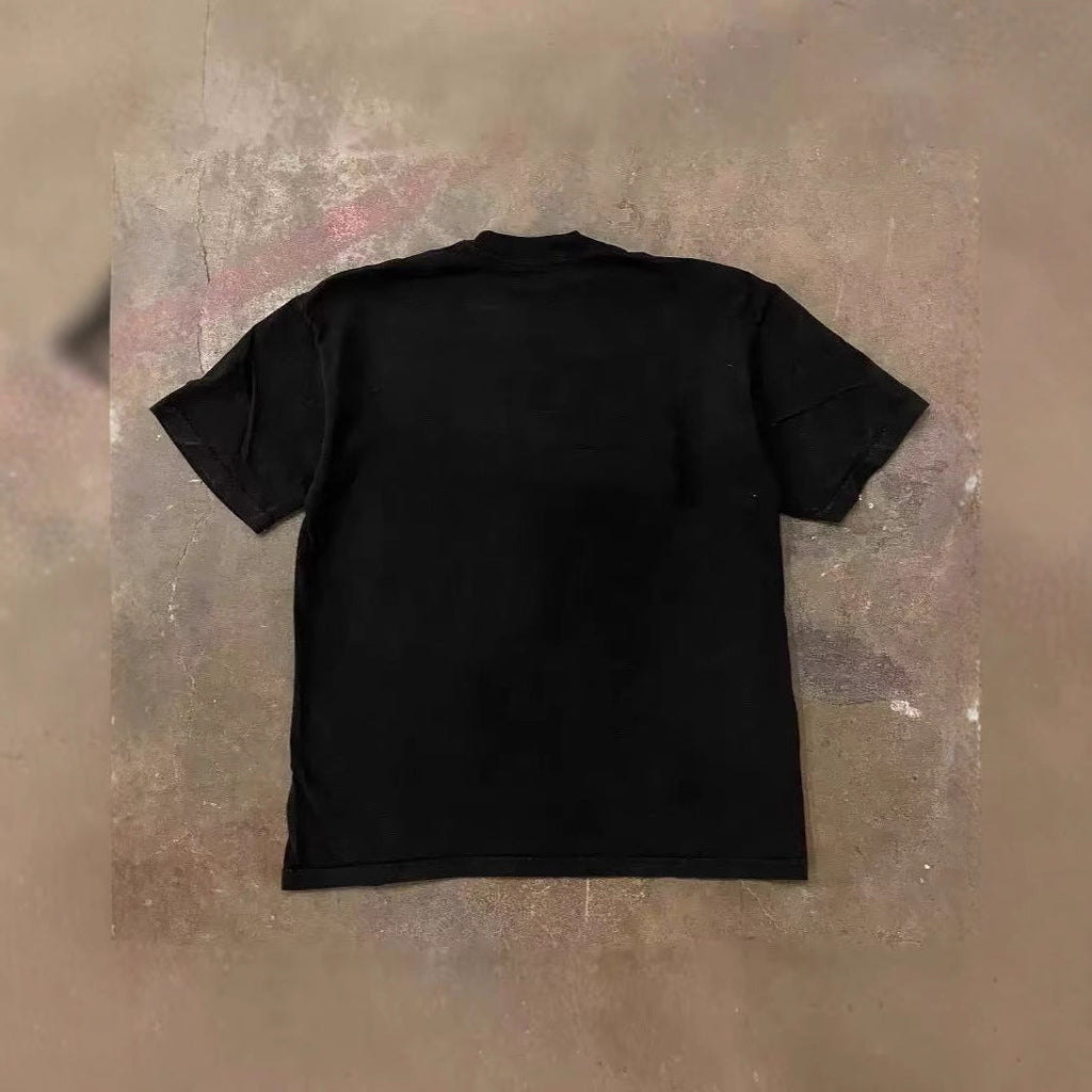 Tomato Headset Printed Casual All-match Shoulder Cotton Short Sleeve