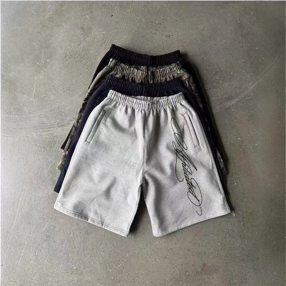 Men's Loose Casual American Letter Printed Shorts