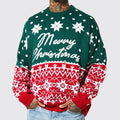 European And American Autumn And Winter Christmas Knitwear Christmas Jacquard Loose Pullover