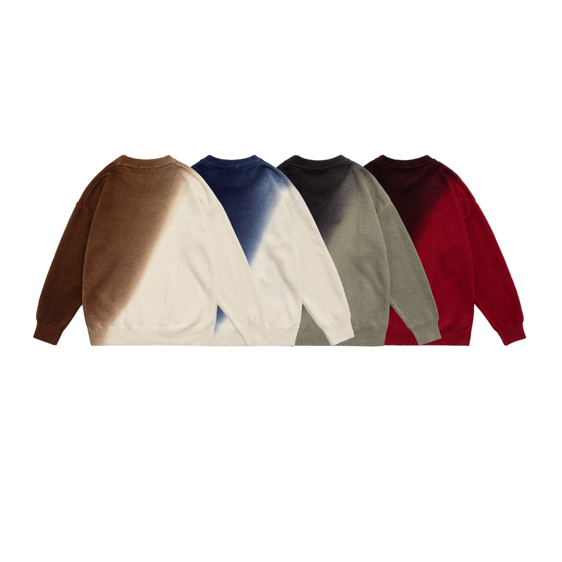 Retro Gradient Sweater For Teenagers