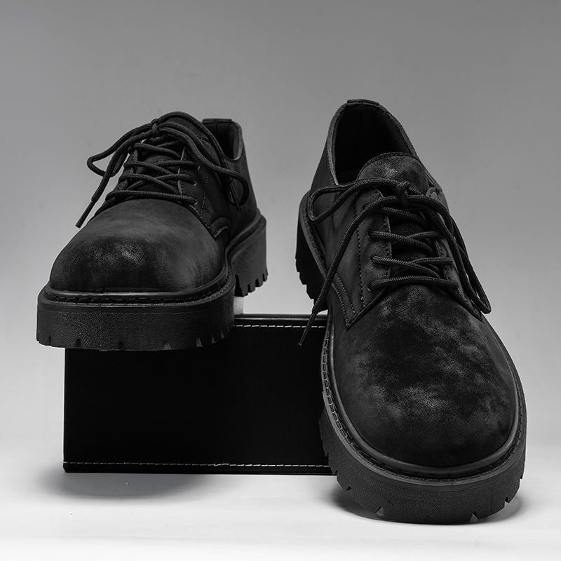 Men's Shoes Thick Sole Casual Retro Height Increasing