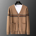 Autumn And Winter Cardigan Sweater Men's Slim Knit Sweater