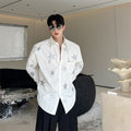 Fashion Personality Starry Print Design Top For Men