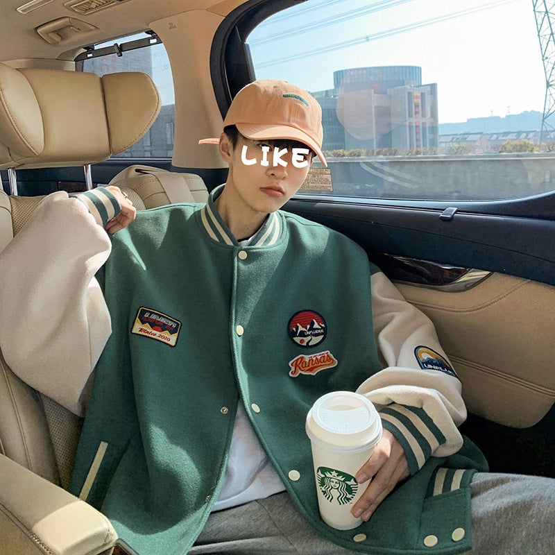 new Style Retro All-match Handsome baseball Jacket
