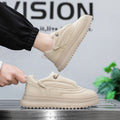 Versatile Student PU Leather Sports Height Increasing Leisure Thick Bottom Bread Shoes
