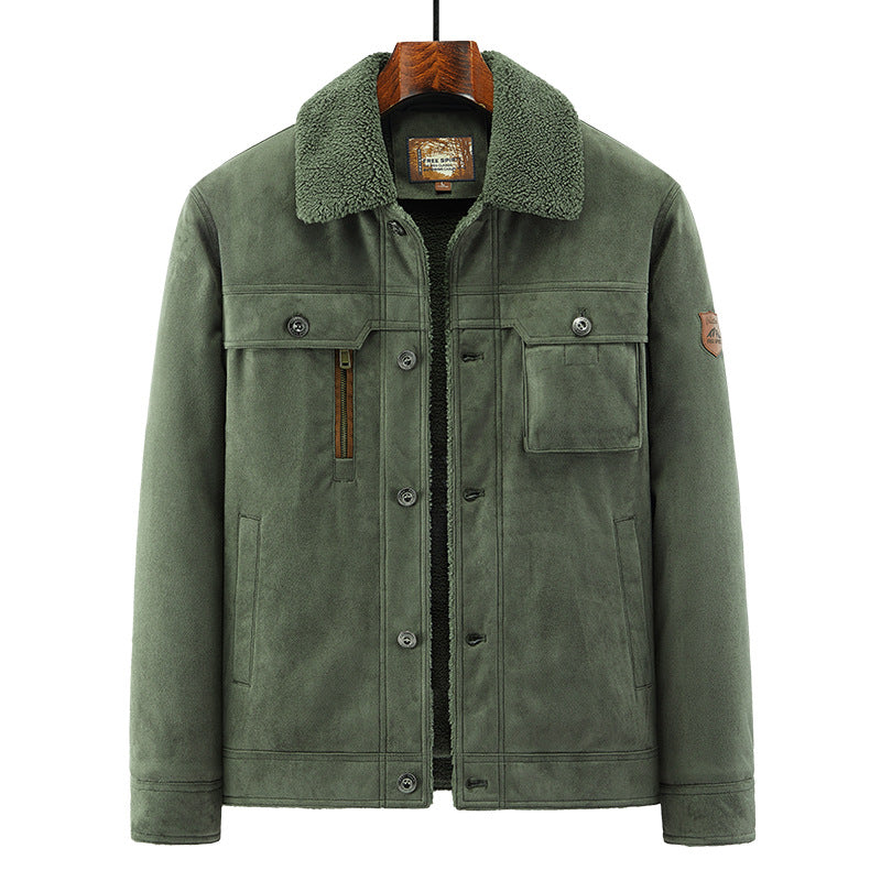 Autumn And Winter New Men's Deerskin Jacket