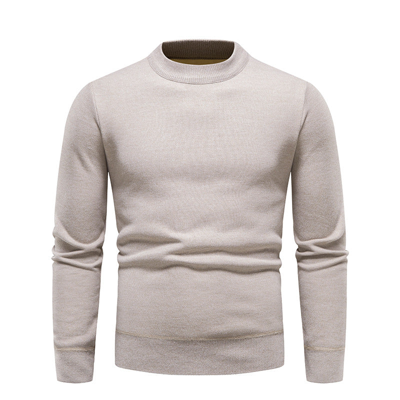 Fleece-lined Thick Men's Bottoming Sweater