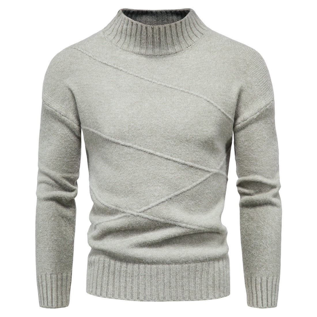 Autumn And Winter New Solid Color Pullover Men's Sweater