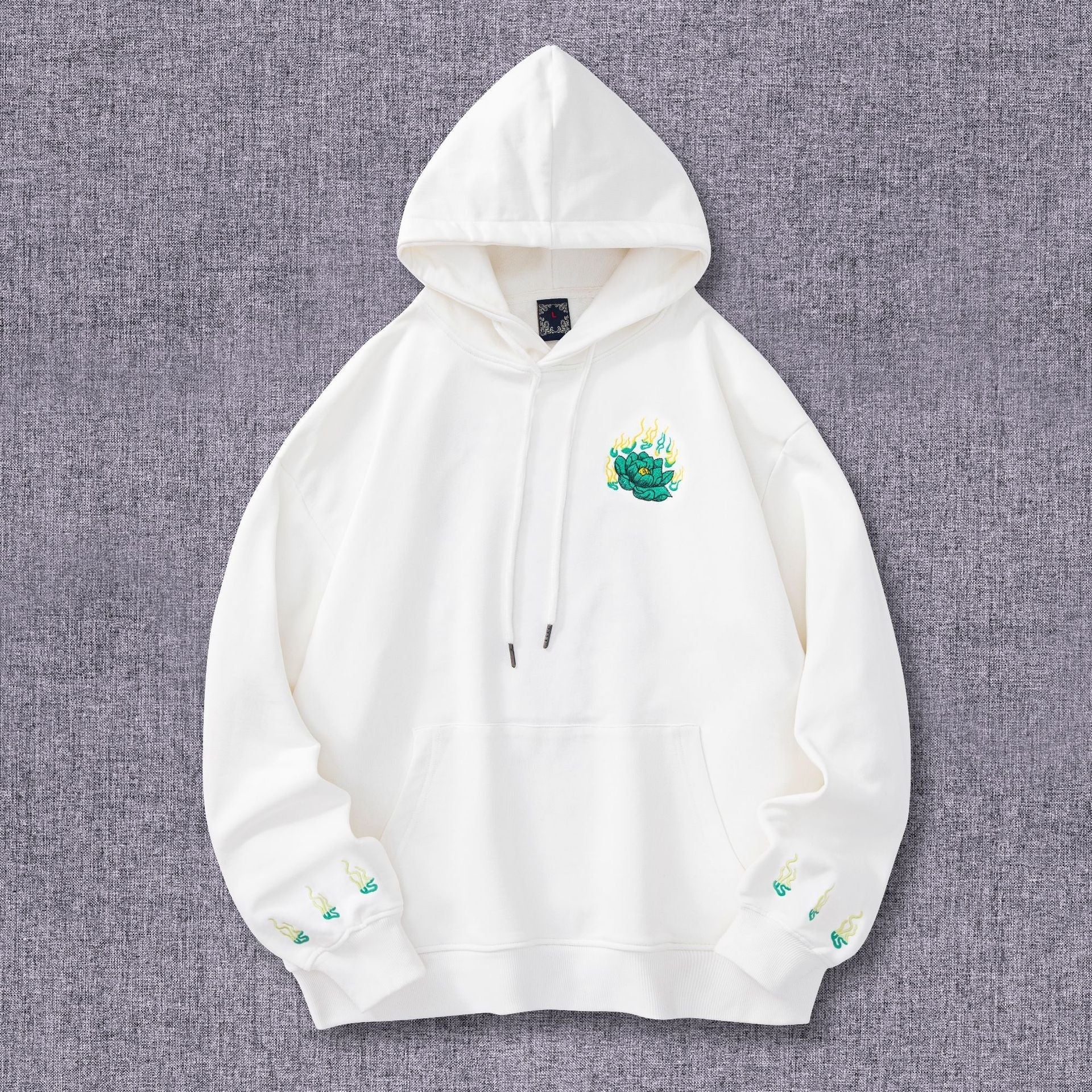 Men's Casual Heavy Embroidered Hoodie