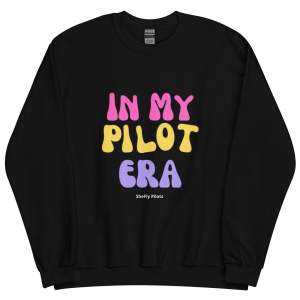 Autumn And Winter European And American Loose Pilot Print Pullover