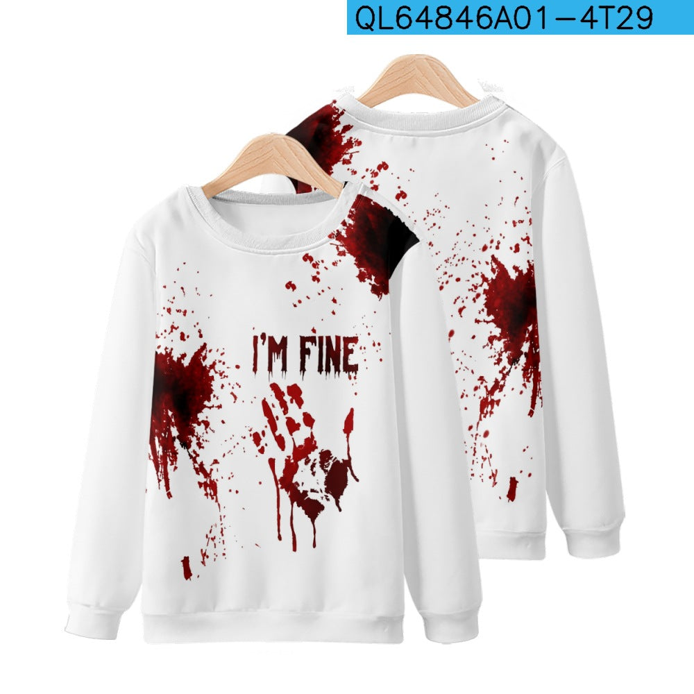 Round Neck printed Sweater